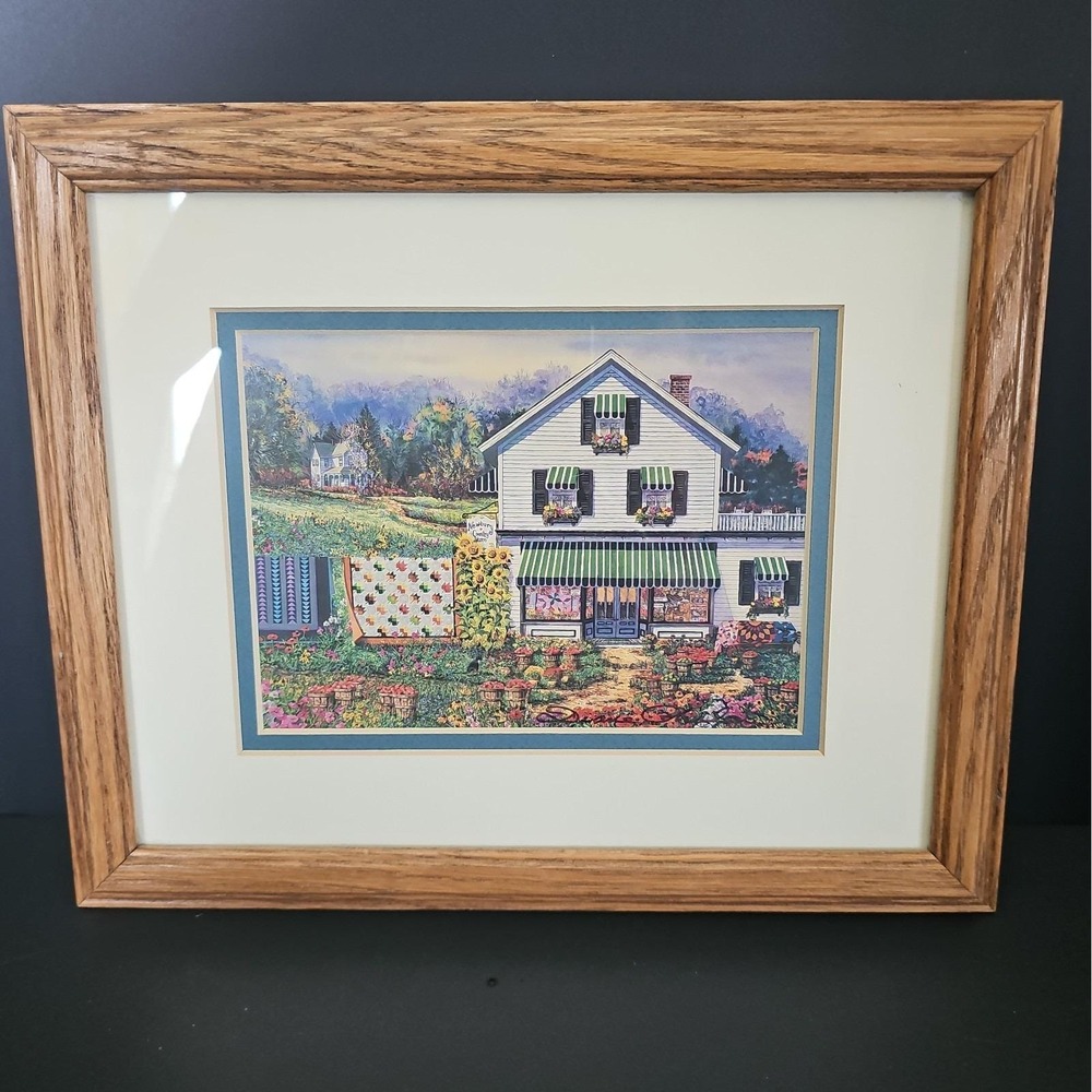 Diane Phelan "September Gold" Framed Matted 9.5x11.5 Art